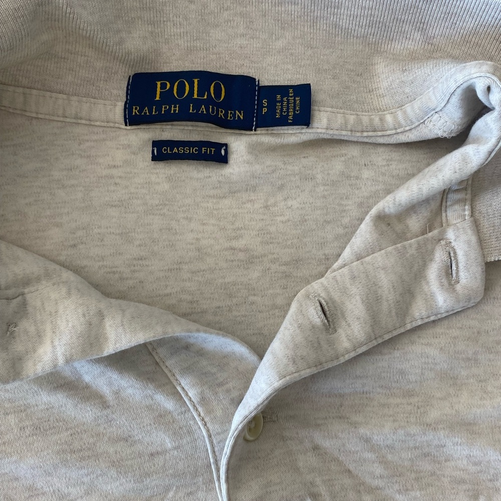 Polo by Ralph Lauren Gray Classic Fit Shirt
